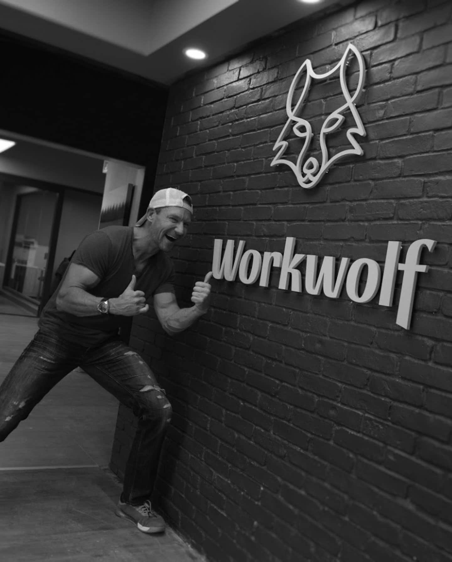 Erik Simins at Workwolf's headquarters